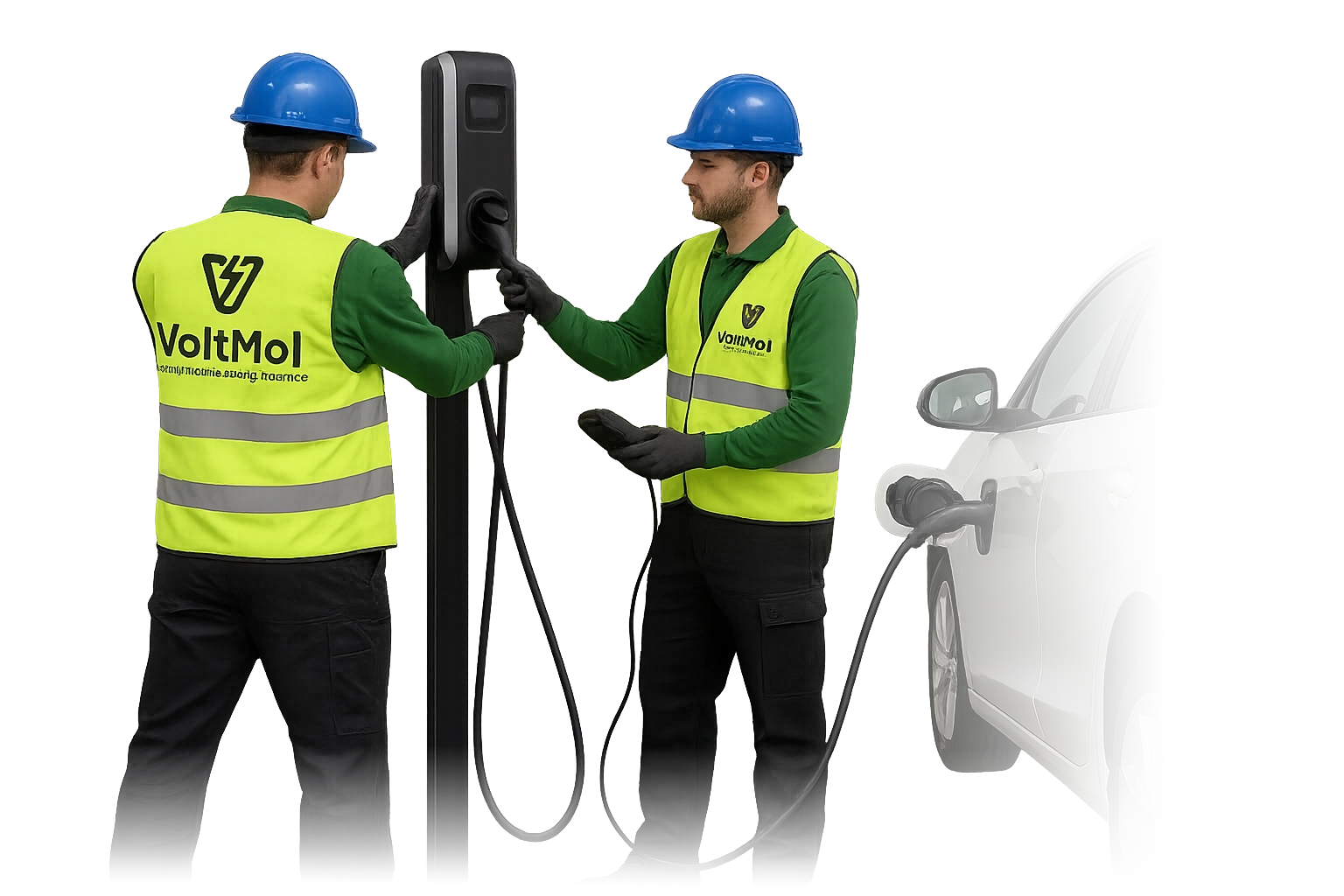 VoltMol laadpaal installatie voor elektrische voertuigen in Belgische woningen